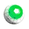 Voetbal (size 5) in PU wit/groen