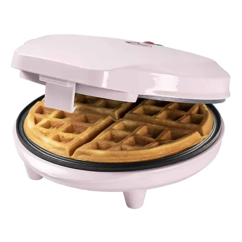 Wafelijzer ronde brusselse wafel roze 700W