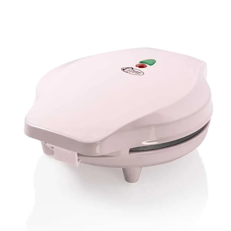 Wafelijzer ronde brusselse wafel roze 700W