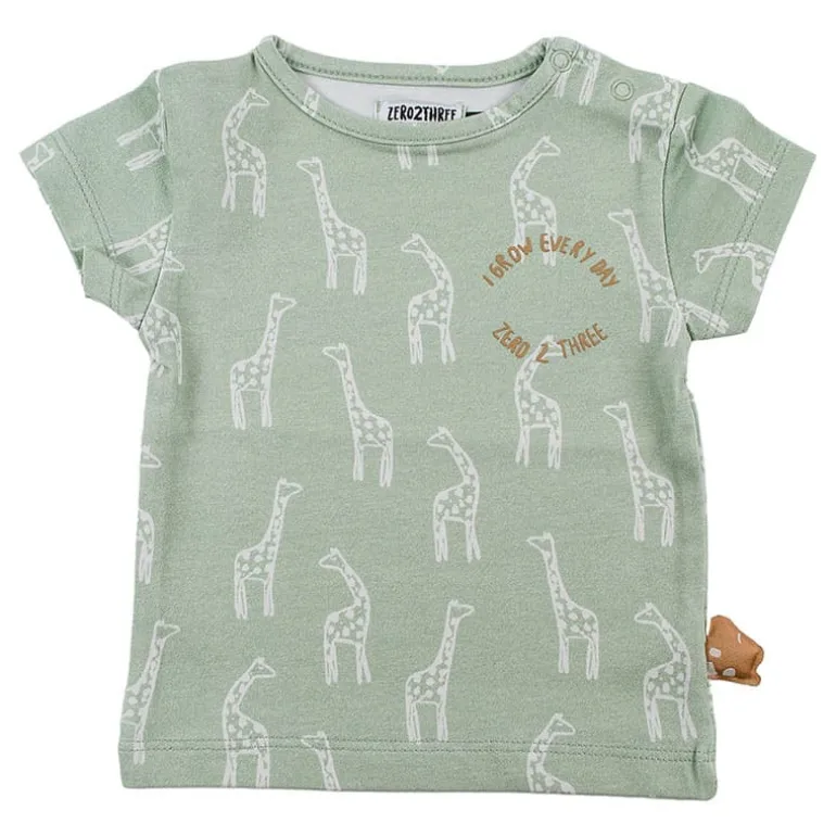Zero 2 Three t-shirt korte mouwen (3-9m) giraf