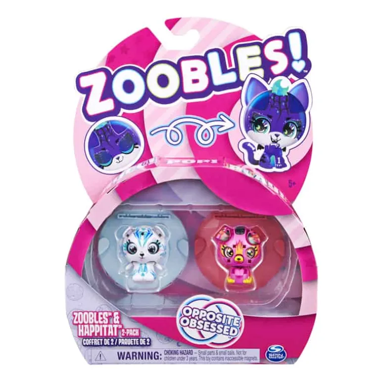 Zoobles 2-pack dier / pop